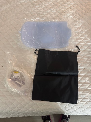 Blue enema bag - bag, hose